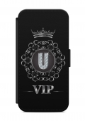 HTC ONE Buchstabe U Flipcase Tasche Flip Hülle Case Cover Schutz VIP