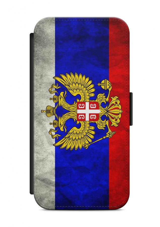 HTC ONE Russland Wappen Flipcase Tasche Hülle Case Cover Schutz Handy