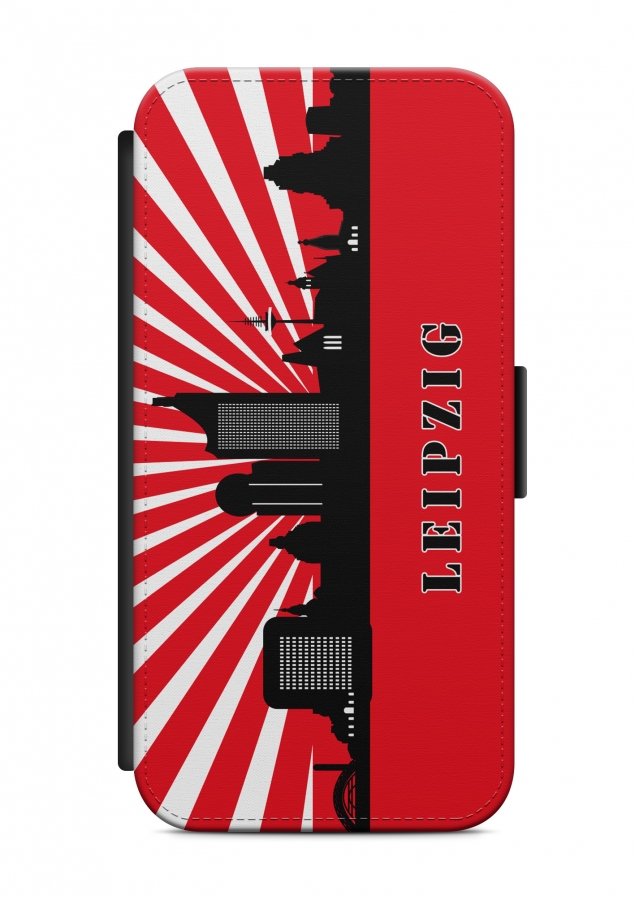 Samsung Galaxy Leipzig Skyline Flip Tasche Hülle Case Cover Schutz Handyhülle