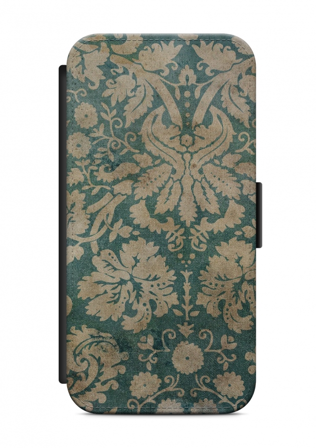 HTC ONE Vintage Design Flipcase Tasche Flip Hülle Case Cover Schutz Handy