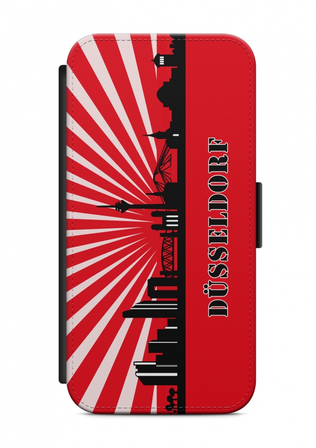 Samsung Galaxy Düsseldorf Skyline Flip Tasche Hülle Case Cover Schutz Handyhülle