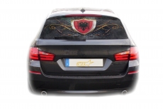 Auto KFZ Heckscheibe Fenster Aufkleber Sticker Albanien Fahne 1