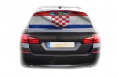 Auto KFZ Heckscheibe Fenster Aufkleber Sticker Kroatien Fahne 2