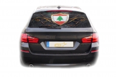 Auto KFZ Heckscheibe Fenster Aufkleber Sticker Libanon Fahne 1