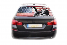 Auto KFZ Heckscheibe Fenster Aufkleber Sticker USA Amerika Fahne 2