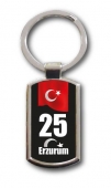 Schlüsselanhänger Türkei Erzurum 25 Türkiye Plaka 