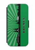 Sony Xperia Bremen Skyline Flipcase Tasche Flip Hülle Case Cover Schutz Handy