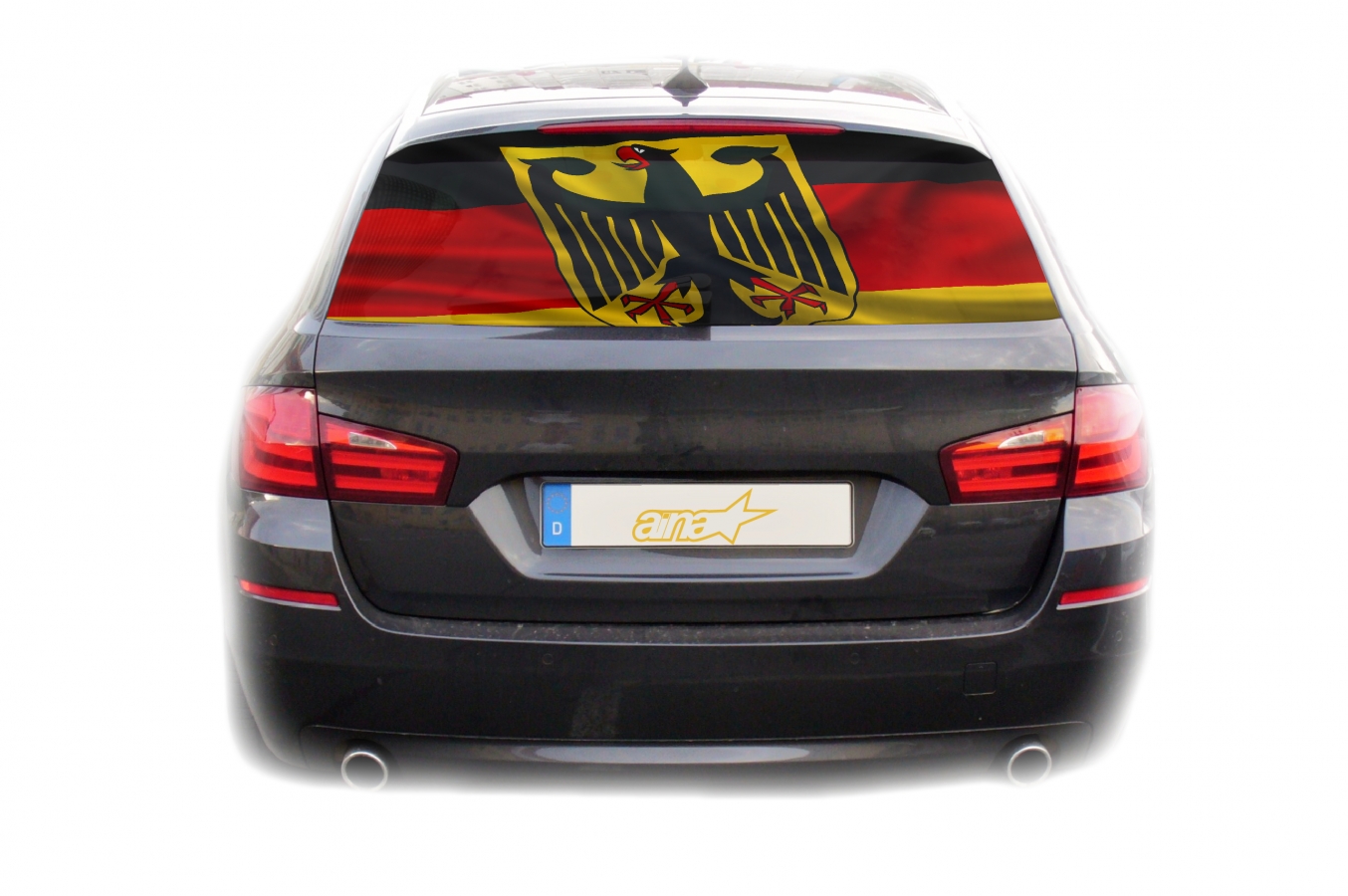 Auto KFZ Heckscheibe Fenster Aufkleber Sticker Deutschland Fahne 2