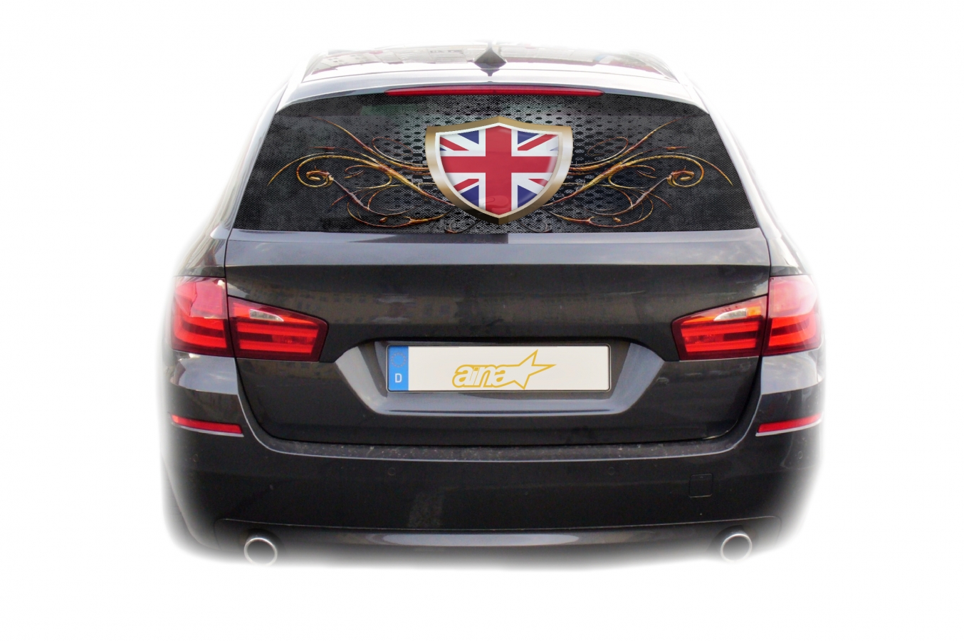 Auto KFZ Heckscheibe Fenster Aufkleber Sticker England UK Fahne 1