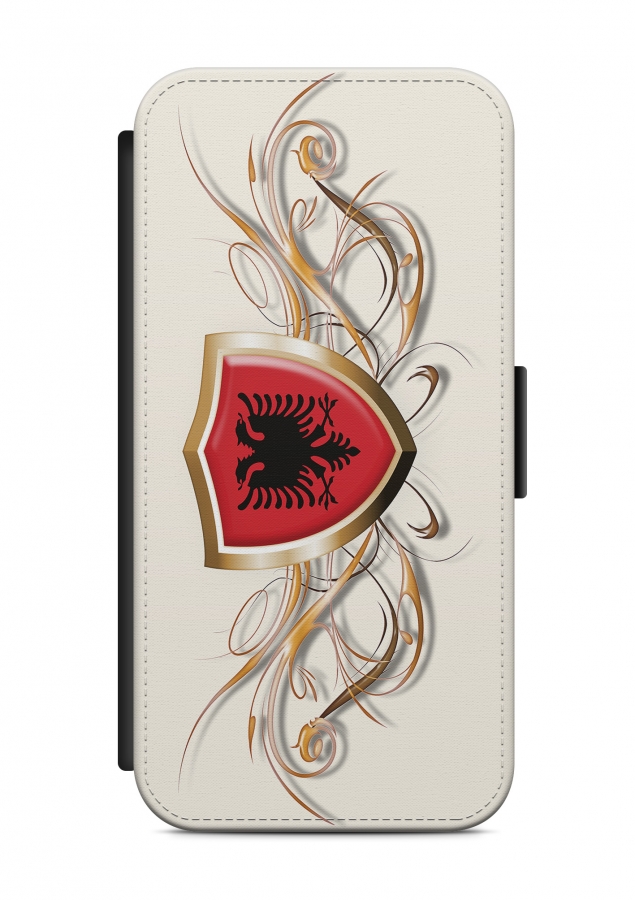 Sony Xperia Albanien Fahne 3 Flipcase Tasche Flip Hülle Case Cover Schutz Handy