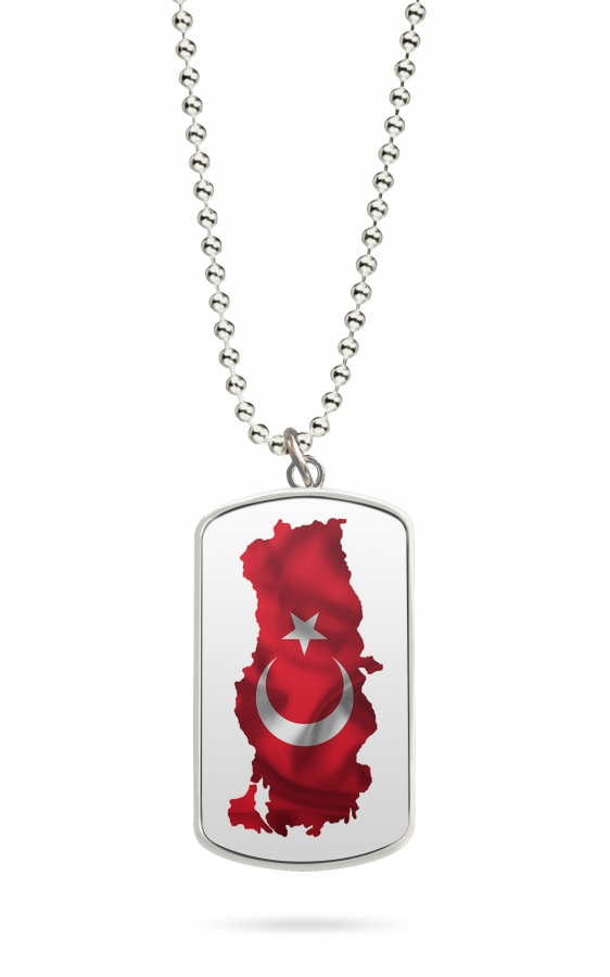 Kette Dog Tag Anhänger Türkiye Türkei 