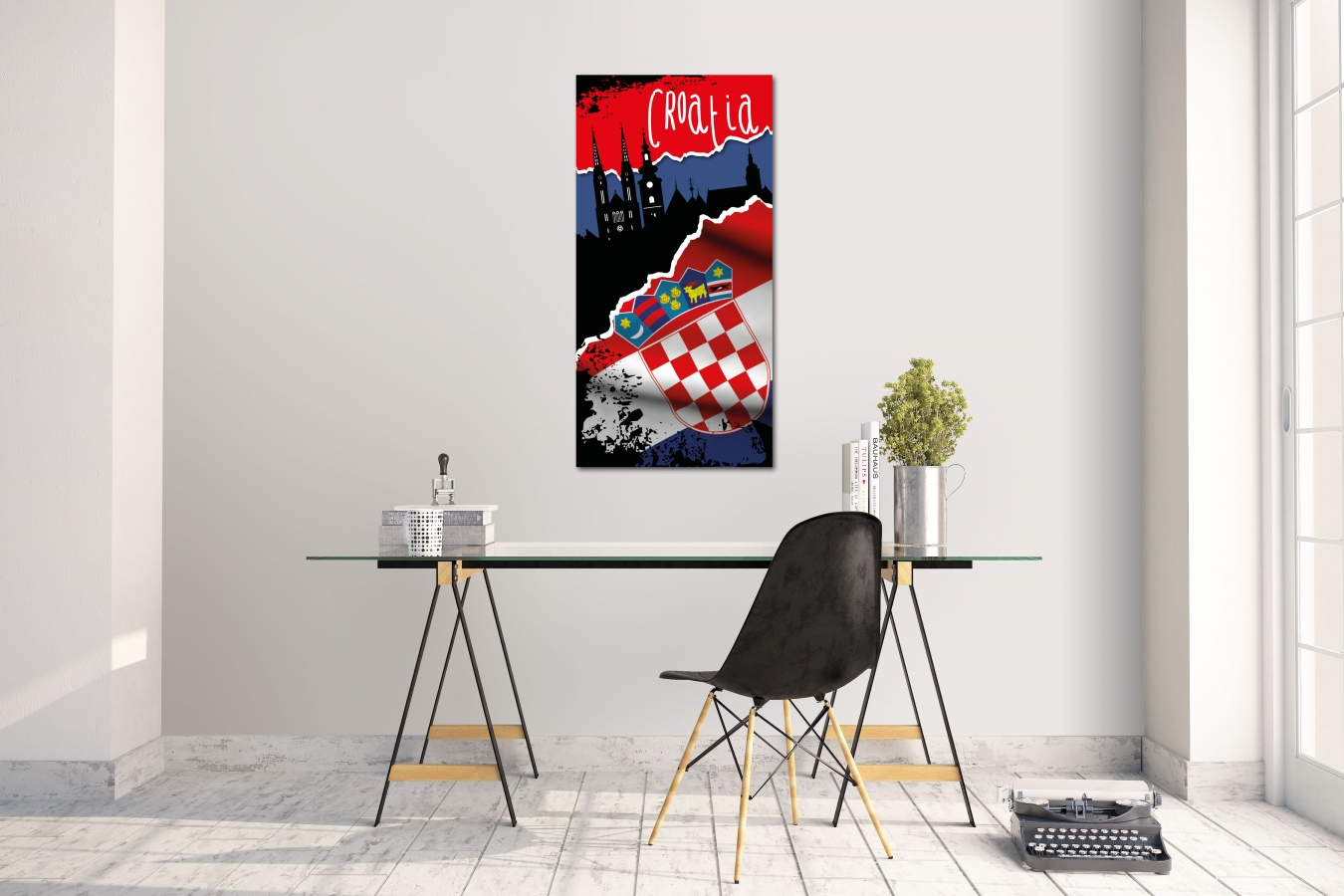 Wandtattoo Wandsticker Aufkleber Croatia Grösse: 60 x 120 cm