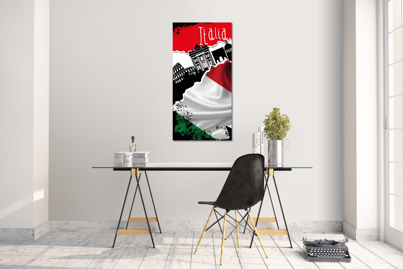 Wandtattoo Wandsticker Aufkleber Italia Grösse: 60 x 120 cm