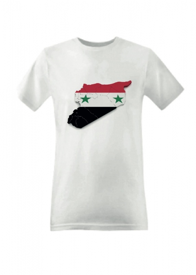 T-Shirt Syrien Damaskus Syria Fahne Flag