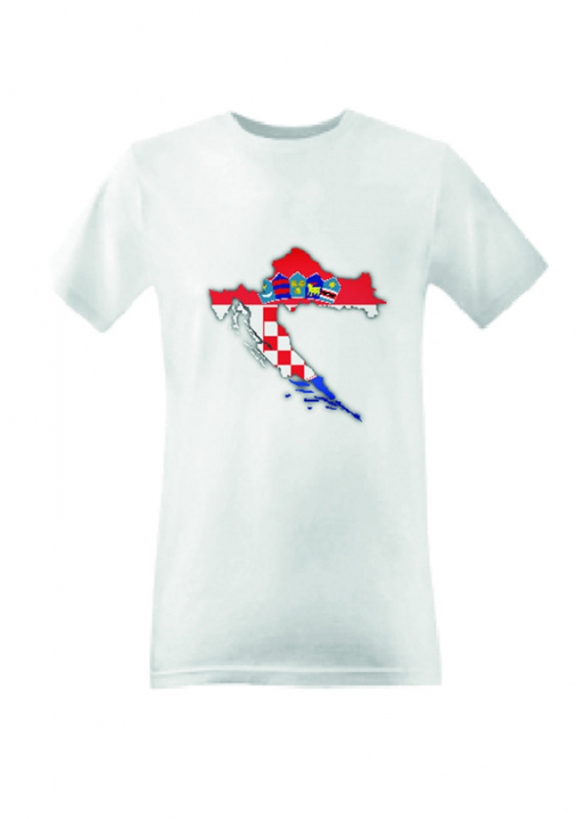 T-Shirt Kroatien Croatia Hrvatska Fahne Flag