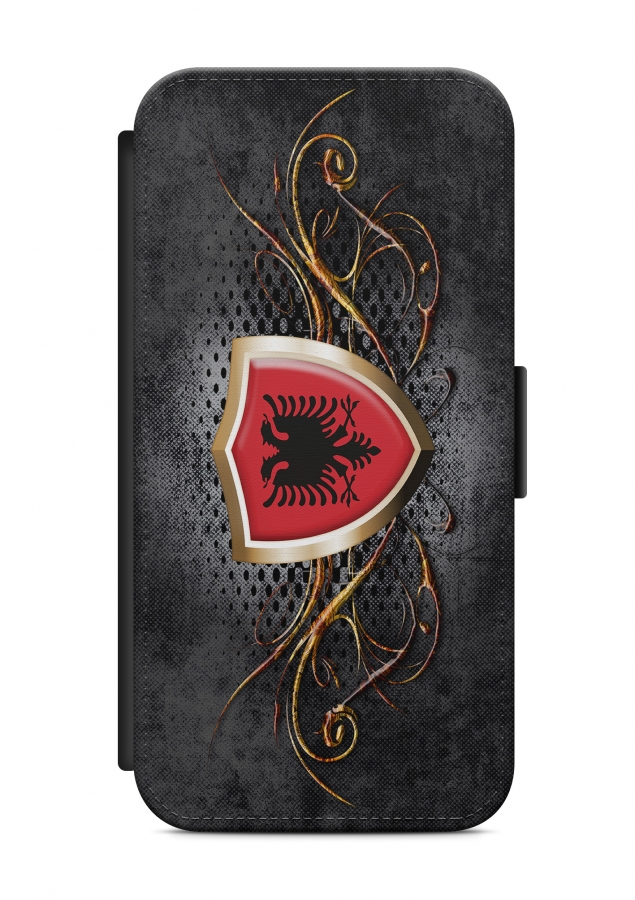 Sony Xperia Albanien Fahne 4 Flipcase Tasche Flip Hülle Case Cover Schutz Handy