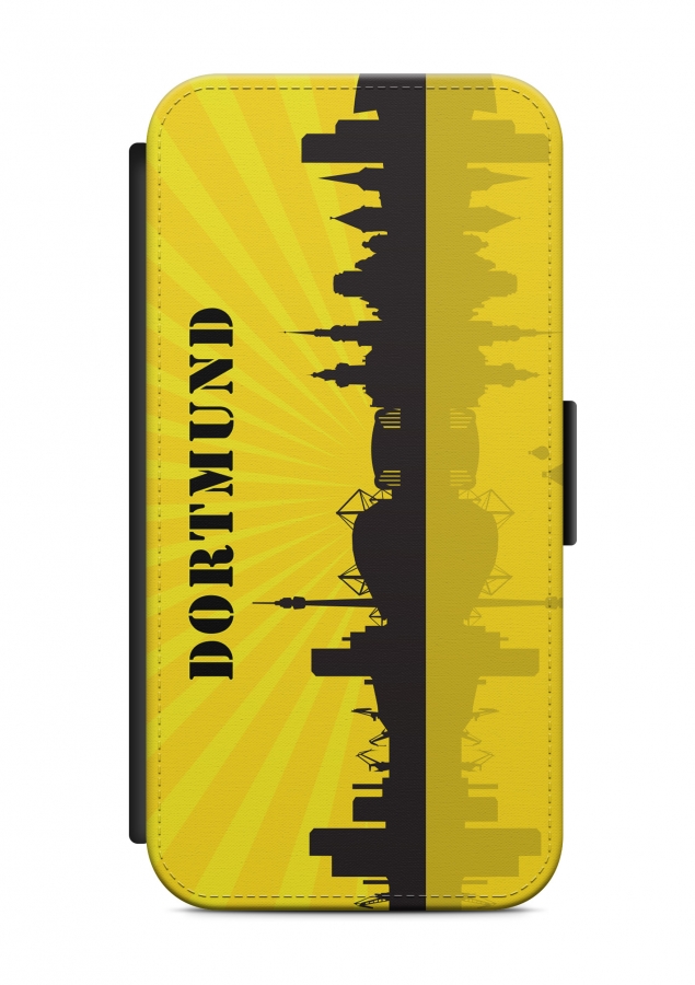 Sony Xperia Dortmund Skyline Flipcase Tasche Flip Hülle Case Cover Schutz Handy
