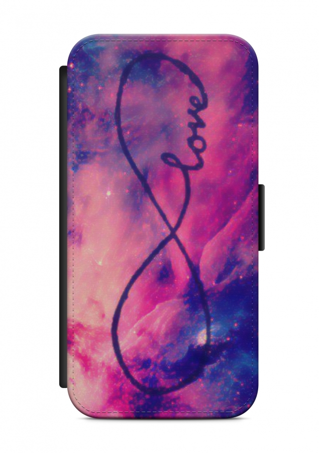 HTC ONE Infinity love Flipcase Tasche Flip Hülle Case Cover Schutz Handy
