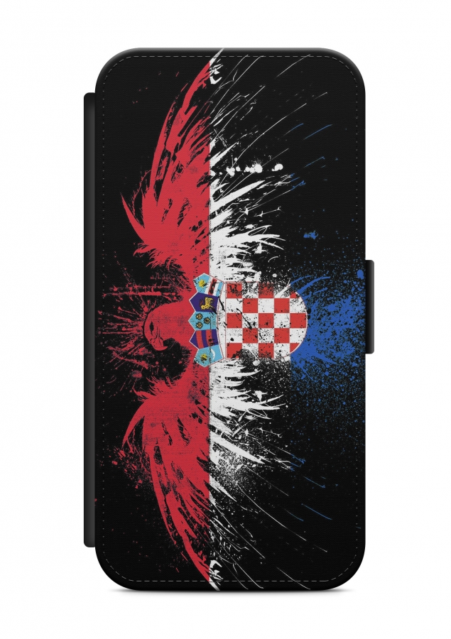 HTC ONE Kroatien Hrvatska 8 Flipcase Tasche Hülle Case Cover Schutz Handy