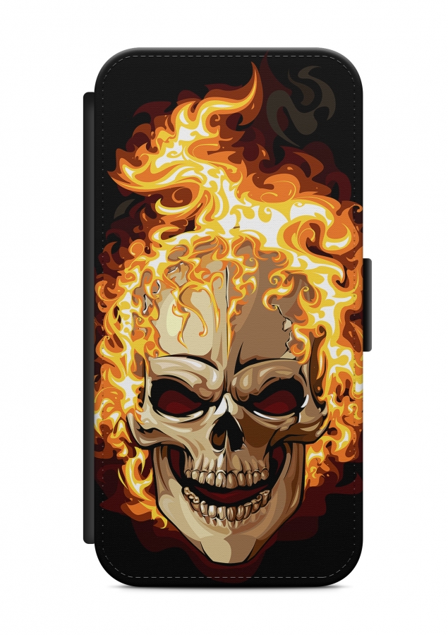 Sony Xperia Skull Schädel Flipcase Tasche Flip Hülle Case Cover Schutz Handy