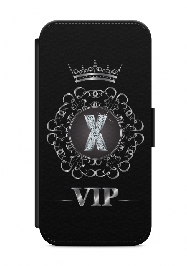 HTC ONE Buchstabe X Flipcase Tasche Flip Hülle Case Cover Schutz VIP