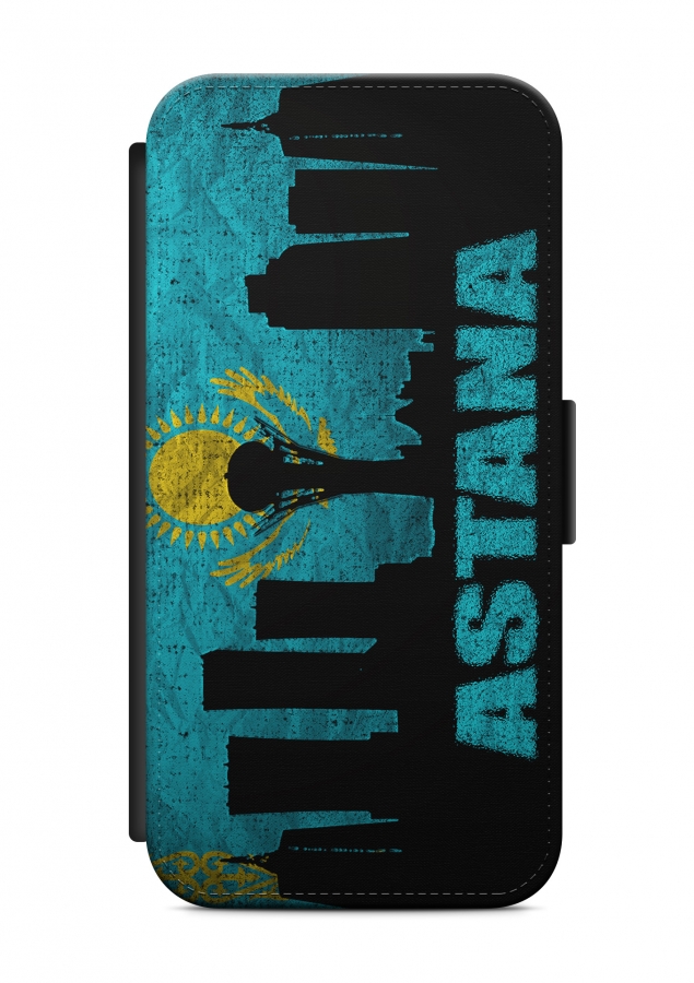 iPhone Kasachstan Astana 2 Flip Tasche Hülle Case Cover Schutz Handyhülle
