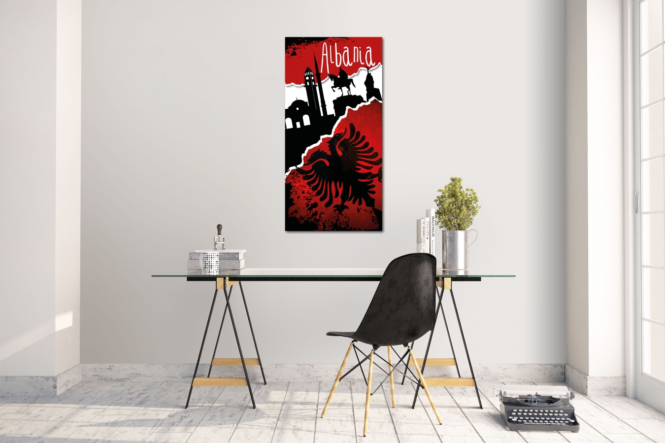 Wandtattoo Wandsticker Aufkleber Albania Grösse: 60 x 120 cm