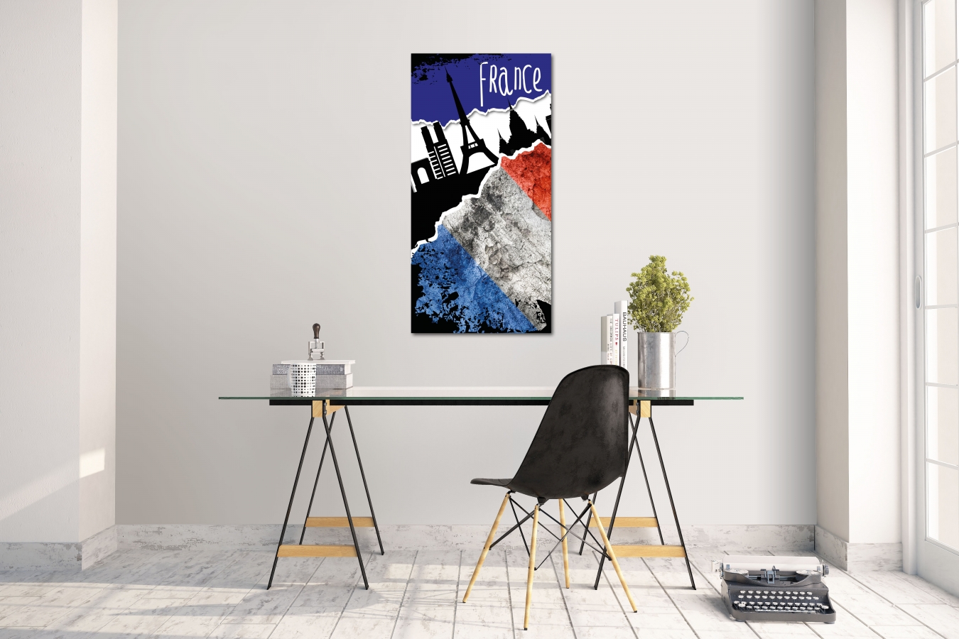 Wandtattoo Wandsticker Aufkleber France Grösse: 60 x 120 cm