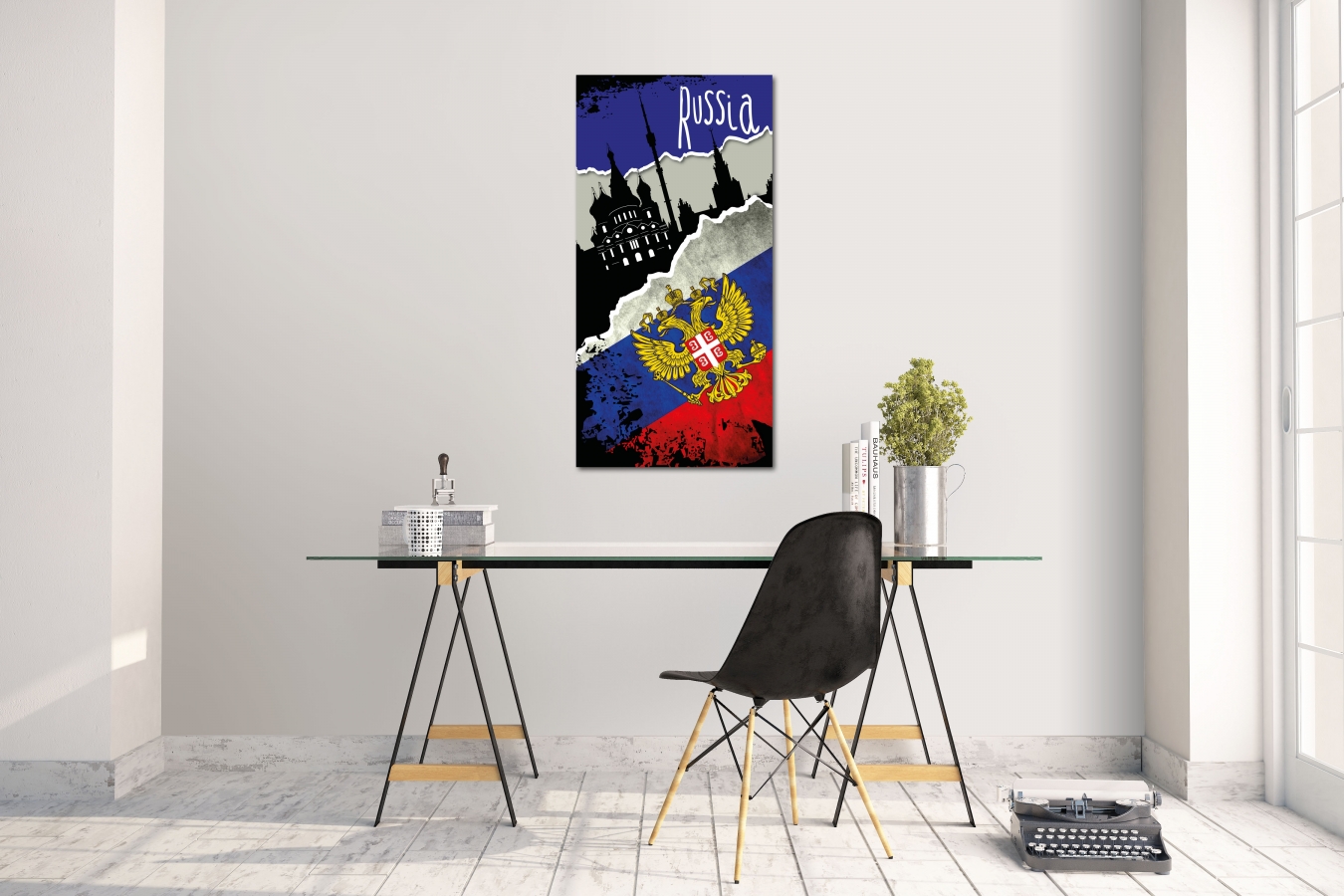 Wandtattoo Wandsticker Aufkleber Russia Grösse: 60 x 120 cm