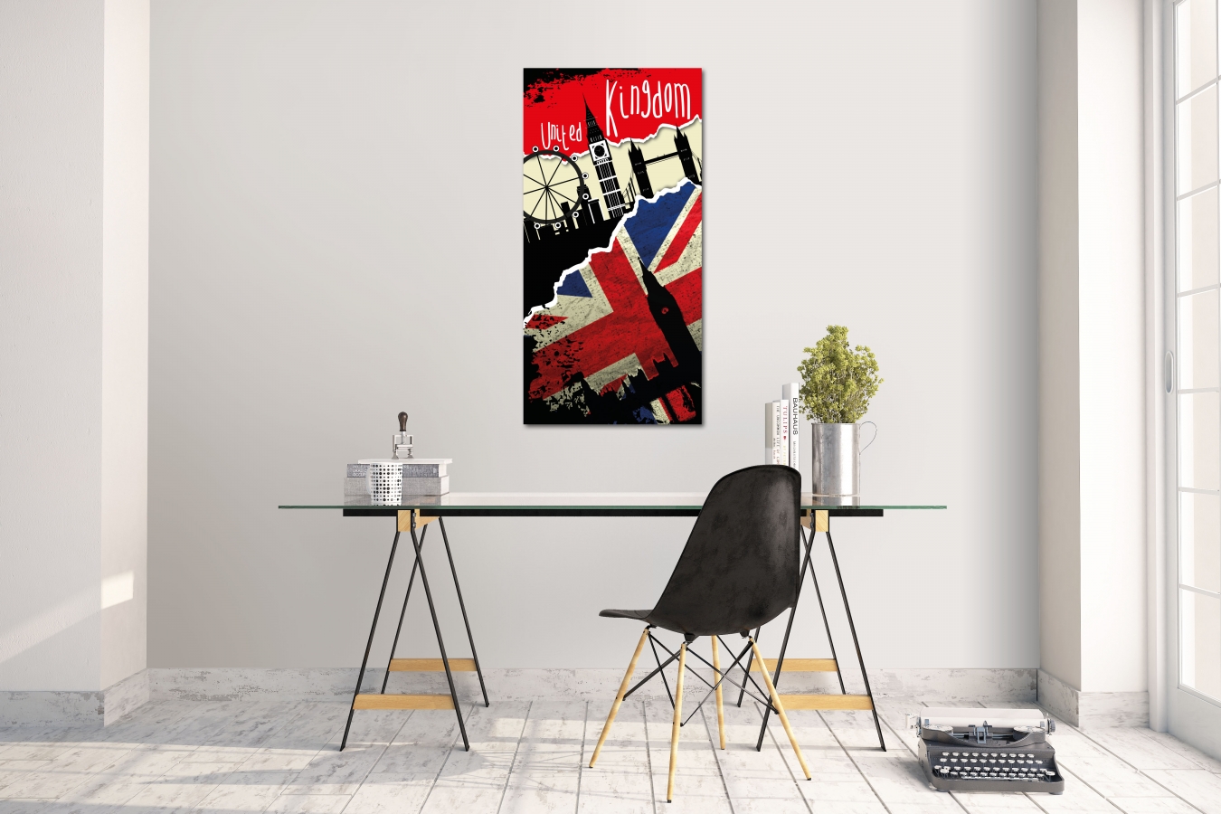 Wandtattoo Wandsticker Aufkleber United Kingdom Grösse: 60 x 120 cm