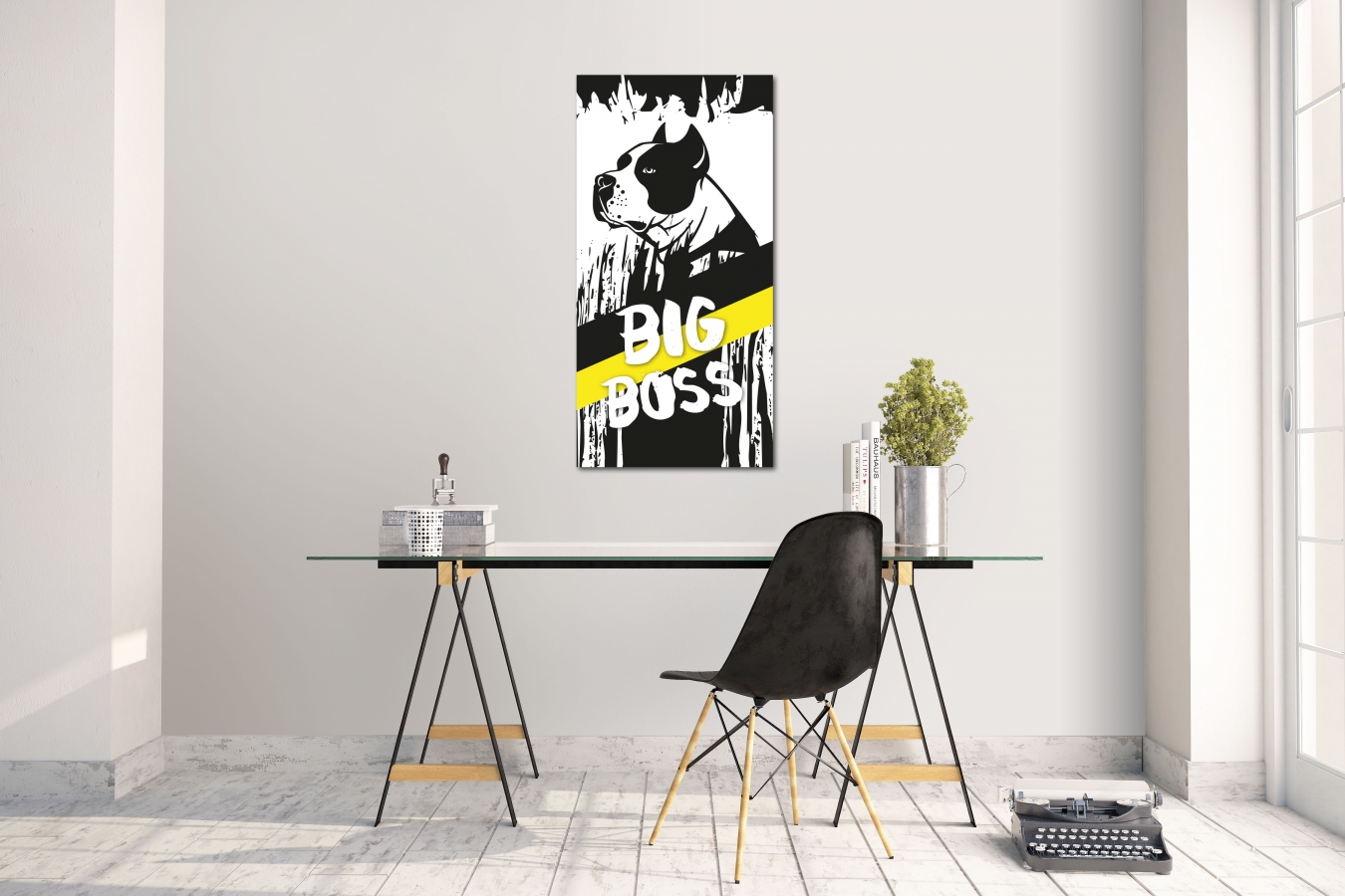 Wandtattoo Wandsticker Aufkleber Dog Grösse: 60 x 120 cm