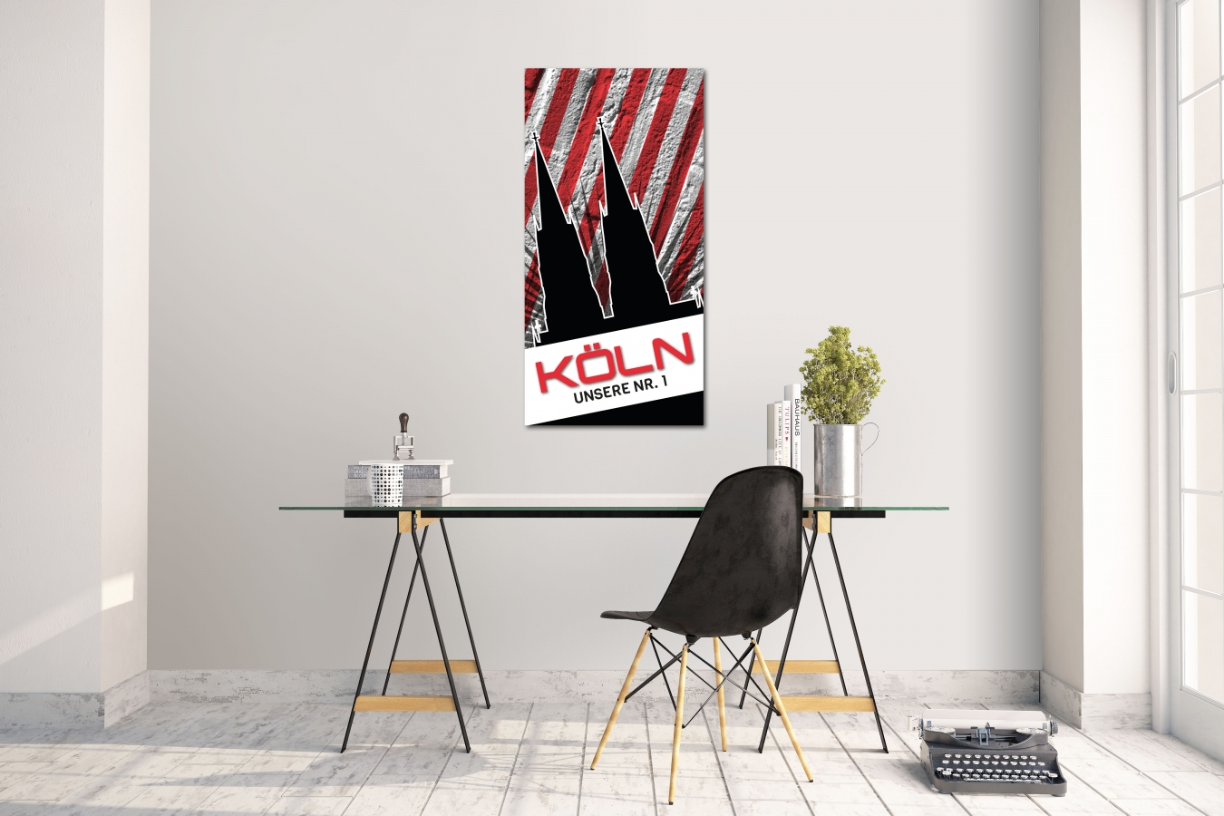 Wandtattoo Wandsticker Aufkleber Stadt City Köln Grösse: 60 x 120 cm