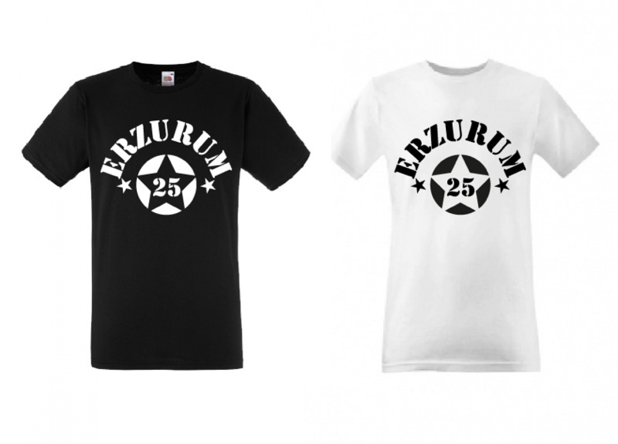 T-Shirt ERZURUM 25 Türkiye fenerbahce galatasaray besiktas atatürk